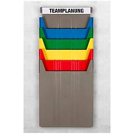 Ablagefach Eichner Flat, für Wandsortierer, Füllhöhe 9 mm, B 240 x T 15 x H 302 mm, gelb