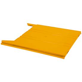 Ablagefach Eichner Flat, für Wandsortierer, Füllhöhe 9 mm, B 240 x T 15 x H 302 mm, gelb