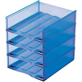 Ablagekorb, DIN A4, Kunststoff, 4 Stück