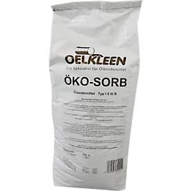 Absorbant Oel-Kleen Öko-Sorb, type R/W, absorbant les huiles, à base de tourbe, granulation 22, pour la route & l'eau, en cas de fuites et de déversements, 50 litres