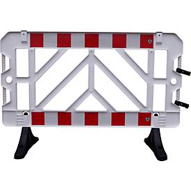 Absperrgitter 2er Set, 1000 x 1500 mm, weiß-rot