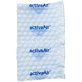 ActivaTec BASIC‑RC 7 Luftpolstermatte – 400×330 mm, 450 m Rolle, blau, Versandpolster mit Recyclinganteil