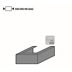 Adapter für asecos Sicherheitsschränke der S-30 Serie, für Umluftfilteraufsatz