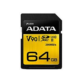 Image of ADATA Premier ONE - Flash-Speicherkarte - 64 GB - SDXC UHS-II