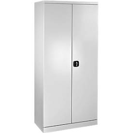 ADB Schubladenschrank, 60 Schubladen, Zylinderschloss, 2-Punkt-Verriegelung, B 800 x T 410 x H 1790 mm, lichtgrau RAL 7035