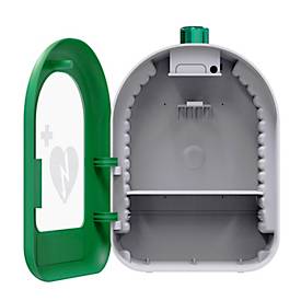 AED-Wandkasten MedX5, für den Innenbereich, mit akustischem und optischem Alarm, PVC, grün