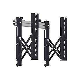 AG Neovo VWM-02 - Montagekomponente (2 Montagearme) - für Videoleinwand - Stahl - Schwarz - Bildschirmgröße: 107-165 cm (42'-65')