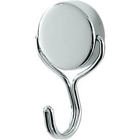 Aimant puissant, avec crochet pivotant, force d'adhérence 22 kg,