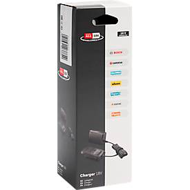 Akku Ladegerät Rapid POWER FOR ALL Alliance P4A 18V-20 EU, für Akkupacks, mit Ladestandanzeige, schwarz