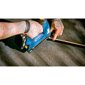 Akku-Tacker Rapid BTX553, LCD-Anzeige, LED-Frontarbeitslicht, 6-stufige Eintreibkraft, ohne Akku