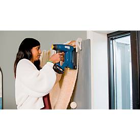 Akku-Tacker Rapid BTX553, LCD-Anzeige, LED-Frontarbeitslicht, 6-stufige Eintreibkraft, ohne Akku