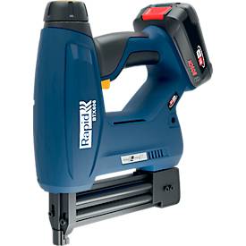 Akku-Tacker Rapid BTX606, LCD-Anzeige, LED-Frontarbeitslicht, 6-stufige Eintreibkraft, ohne Akku