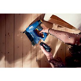 Akku-Tacker Rapid BTX606, LCD-Anzeige, LED-Frontarbeitslicht, 6-stufige Eintreibkraft, ohne Akku