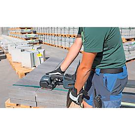 Akku Umreifungsgerät Banholzer und Wenz BXT4-13, für PP/PET-Bänder mit B 9-13 mm und Stärke 0,4-0,8 mm, Zugkraft bis 1200 N, 5 Modi, schwarz