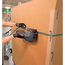 Akku Umreifungsgerät Banholzer und Wenz BXT4-16, für PP/PET-Bänder mit B 12-16 mm und Stärke 0,5-1,00 mm, Zugkraft bis 2500 N, 5 Modi, schwarz