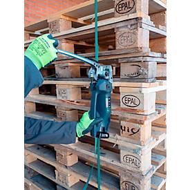 Akku Umreifungsgerät BHC-3, für PE-& PET-Bänder mit B 9-19 mm & Stärke 0,5-1,0 mm, Zugkraft 2300 N, integrierte Schneideeinheit, LED-Anzeige, schwarz