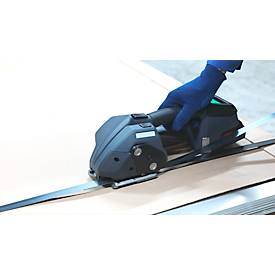 Akku Umreifungsgerät BW-ST, für Stahlbänder mit B 13-19 mm & Stärke 0,38-0,63 mm, Zugkraft 1000-5500 N, Touchscreen, wählbare Modi, schwarz