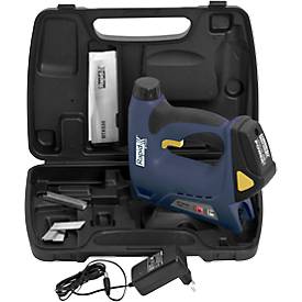 Akkutacker Rapid BTX530, für Klammern Typ 53 (6-15 mm) & Nägel Typ 8 (15 mm),7,2 V Li-Ion Akku, Schlagkraftregelung