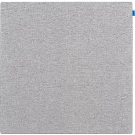 Akoestisch prikbord omhoog, absorptieklasse C, dikte 24 mm, textiel &amp; recycling PET, grijs, B 750 x H 750 mm