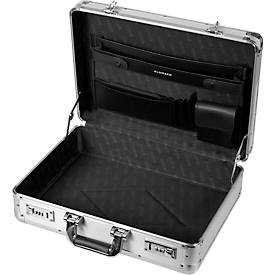 Aktenkoffer Aluminium, mit Tragegriff, 1 Fach, silber