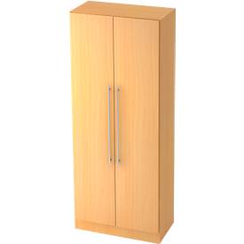 Aktenschrank 5 OH, B 800 x T 420 x H 2004 mm, Buche-Dekor