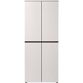 Aktenschrank Aalborg, 2 Türen, 4 Fachböden, Möbelgleiter, Spanplatte melaminharzbeschichtet, B 810 x T 400 x H 1970 mm, kaschmir