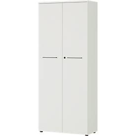 Aktenschrank Agenda, 5 OH, abschließbar, H 1970 x B 800 x T 400 mm, lichtgrau