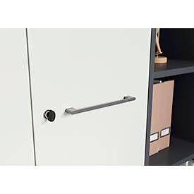 Aktenschrank Agenda, 5 OH, abschließbar, H 1970 x B 800 x T 400 mm, lichtgrau