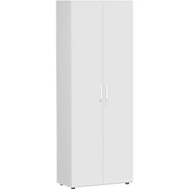 Aktenschrank ALICANTE, 6 Ordnerhöhen, 5 Böden, abschließbar, B 800 x T 400 x H 2160 mm, lichtgrau