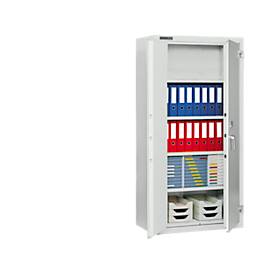 Aktenschrank FAS 1/9, 2-türig, B 990 x T 500 x H 1950 mm, lichtgrau