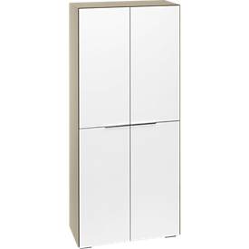 Aktenschrank Nizza, Glasschrank, 5 Ordnerhöhen, Breite 800 mm