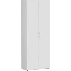 Aktenschrank PALENQUE, 6 OH, abschließbar, B 800 x T 420 x H 2160 mm, lichtgrau