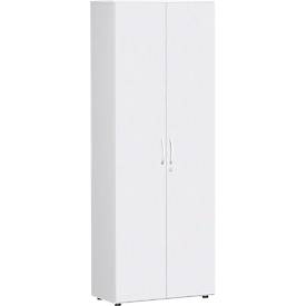 Aktenschrank PALENQUE, 6 OH, abschließbar, B 800 x T 420 x H 2160 mm, weiß