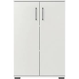 Aktenschrank Profi 2.0, 2 Einlegeböden, 3 OH, B 800 x T 400 x H 1230 mm, lichtgrau