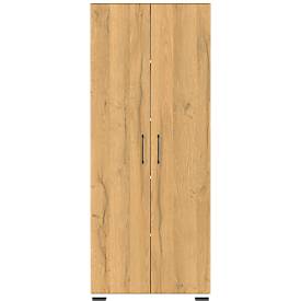 Aktenschrank Profi 2.0, 4 Einlegeböden, 5 OH, B 800 x T 400 x H 2000 mm, Grandson-Eiche/weiß