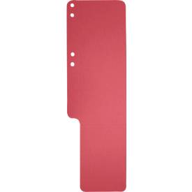Aktenschwänze Exacompta, blanko, B 100 x H 320 mm, mit Seitenfalz, genutet & gelocht, Blauer Engel, Recycling-Karton, rot, 100 Stück