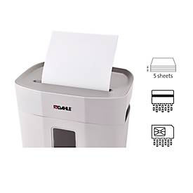 Aktenvernichter Dahle PaperSAFE 100, Partikelschnitt 5 x 18 mm, P-4, 12 l, 5 Blatt Schnittleistung, grau