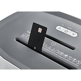 Aktenvernichter Dahle PaperSAFE® 260, Partikelschnitt 4 x 12 mm, P-4, 25 l, 1-12 Blatt Schnittleistung, mit Rollen, grau