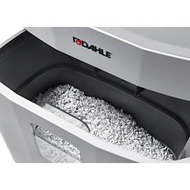 Aktenvernichter Dahle PaperSAFE® 260, Partikelschnitt 4 x 12 mm, P-4, 25 l, 1-12 Blatt Schnittleistung, mit Rollen, grau
