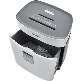 Aktenvernichter Dahle PaperSAFE® 380, Partikelschnitt 4 x 12 mm, P-4, 25 l, 1-15 Blatt Schnittleistung, mit Rollen, grau