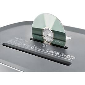 Aktenvernichter Dahle PaperSAFE® 380, Partikelschnitt 4 x 12 mm, P-4, 25 l, 1-15 Blatt Schnittleistung, mit Rollen, grau
