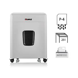 Aktenvernichter Dahle ShredMatic 90, Partikelschnitt 4 x 12 mm, P-4, 23 l, 10 Blatt Schnittleistung, B 367 x T 263 x H 506 mm