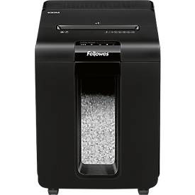 Aktenvernichter Fellowes® AutoMax 100M, Vollautomatik, Mini-Partikelschnitt 4 x 10 mm, P-4, 23 l, 9-100 Blatt Schnittleistung, schwarz