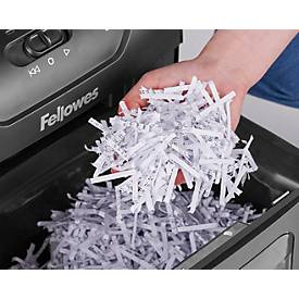 Aktenvernichter Fellowes Powershred® 12C Cross Cut, Partikelschnitt, P-4, Auffangbehälter, schwarz