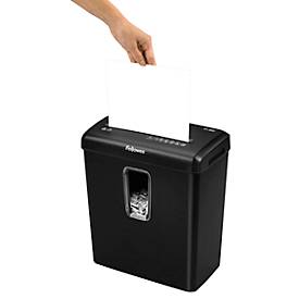Aktenvernichter Fellowes® Powershred P-30C, Partikelschnitt 4 x 34 mm, P-4, 15 l, 6 Blatt Schnittleistung, schwarz