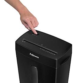 Aktenvernichter Fellowes® Powershred P-42C, Partikelschnitt 4 x 34 mm, P-4, 15 l, 8 Blatt Schnittleistung, schwarz