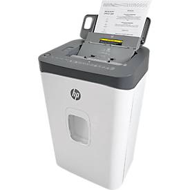 Aktenvernichter HP OneShred Auto 200CC, Sicherheitsstufe P-4, Partikelschnitt 4,3 x 12 mm, 200 Blatt, grau/weiß