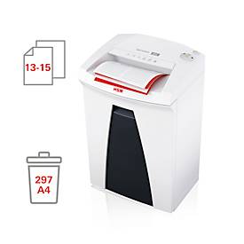 Aktenvernichter HSM SECURIO B22, Sicherheitsstufe 2, Streifenschnitt 3,9 mm, 15 Blatt, weiß