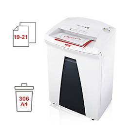 Aktenvernichter HSM SECURIO B24, Sicherheitsstufe 2, Streifenschnitt 3,9 mm, 21 Blatt, weiß