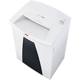 Aktenvernichter HSM SECURIO B34 S, Sicherheitsstufe 2, Streifenschnitt 3,9 mm, 27 Blatt, weiß